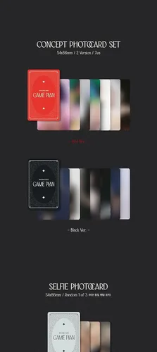 Vista 3 de Jeon Somi Game Plan EP Álbum NEMO versión roja caso+7p Concept PhotoCard+1p Selfie PhotoCard+1p QR Card+1ea adorno de papel+seguimiento sellado