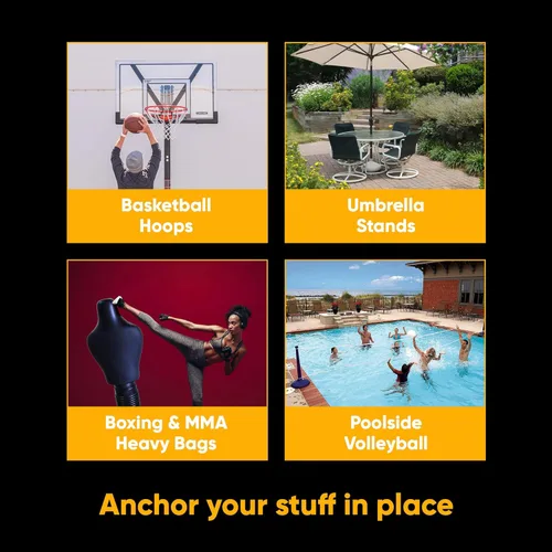 Vista 3 de Polímero, repuesto para bolsas de arena y arena para evitar que los aros de baloncesto portátiles, sombrillas de patio y otros equipos con una base
