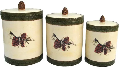 Vista 12 de Paseo Road Juego de 2 recipientes de cocina de cerámica con cuernos Crema