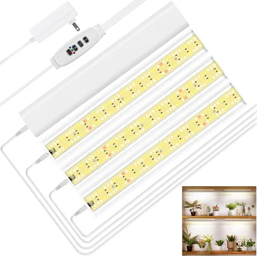Vista 8 de FOXGARDEN Tira de luz de cultivo para plantas de interior, lámpara brillante de 192 LED de espectro completo con temporizador de encendido/apagado