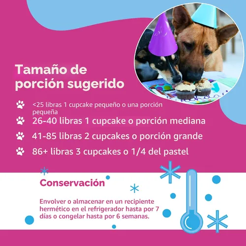 Vista 6 de Puppy Cake - Mezcla de pastel de plátano y glaseado para perros