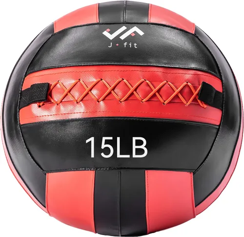 Vista 25 de JFit Wall Ball – Premium Soft Weighted Exercise Ball for Strength, Conditioning, Gym & Home Workouts, 4-30 LB