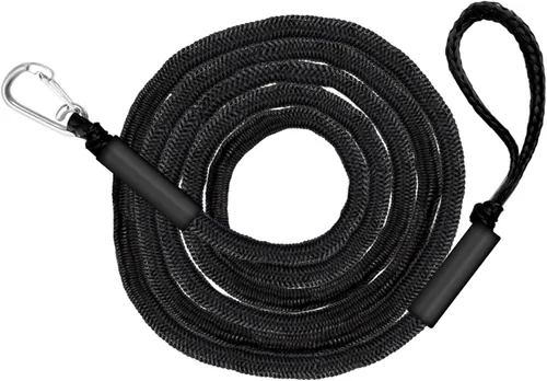 Vista 15 de Líneas de muelle elásticas para barcos de 4 pies, cuerda de ancla elástica resistente con ganchos, líneas de muelle seguras, amarres para jet ski