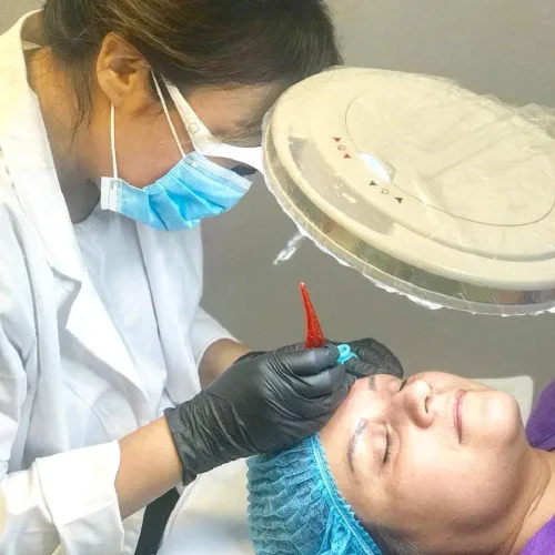 Vista 9 de Pinkiou Máquina del tatuaje de la pluma de Microblading para la belleza permanente de la ceja del maquillaje (plata)