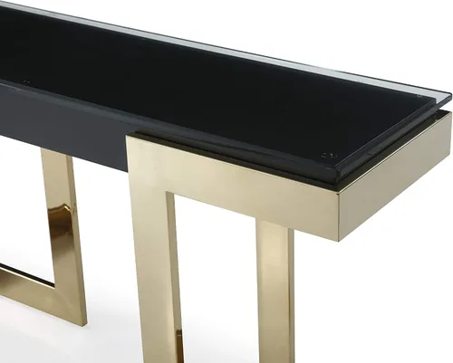 Vista 3 de Whiteline Modern Living Sumo Mesa de consola W52 D18 H43, color negro