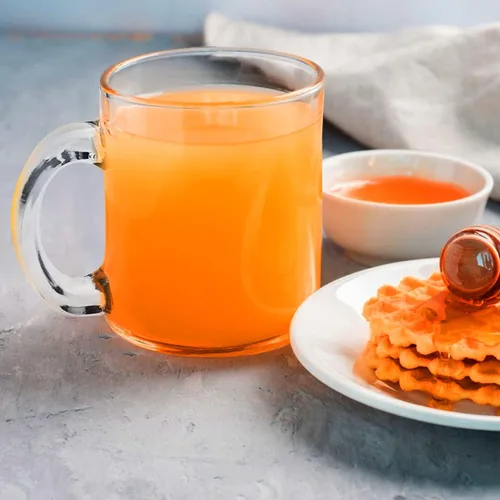 Vista 4 de Accguan Juego de tazas de café de cristal, paquete de 8 unidades, 12 onzas con mango conveniente, vasos de té para bebidas calientes/frías