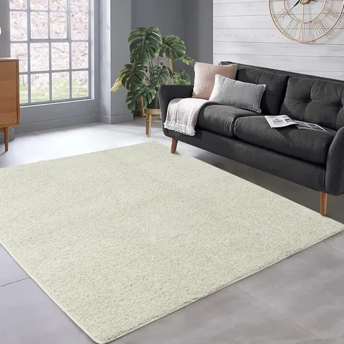 Vista 13 de Fashionwu Alfombra grande esponjosa de 5 x 8 pies, alfombra de felpa para sala de estar, guardería, antideslizante, alfombra mullida para decoración