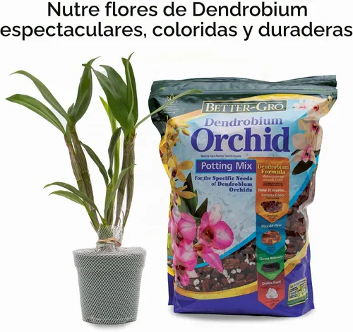 Vista 4 de Better-Gro Dendrobium - Mezcla para macetas para orquídeas y plantas