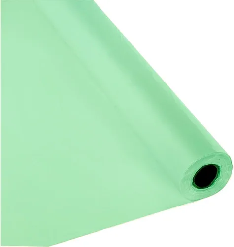 Vista 2 de RAPHARY Table Mate - Rollo de plástico para mesa de banquetes de fiesta, 300 x 40 pulgadas, mantel desechable (negro)