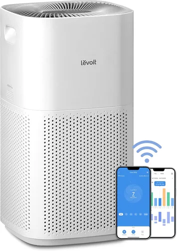 Vista 2 de LEVOIT Purificadores de aire para habitaciones grandes del hogar, cubren hasta 3175 pies cuadrados, filtro de repuesto LV-H132, prefiltro de nailon