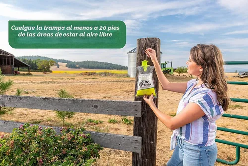 Vista 5 de RESCUE! Bolsa grande para atrapar moscas – Desechable, para uso en exteriores - 2 trampas