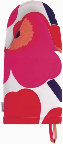 Vista 13 de MARIMEKKO Pieni Unikko Oven Mitt with Hanging Loop – Refine Your Kitchen Décor with Our Floral Oven Mitts — Kitchen Mitts for Oven (12 in x 6 in)