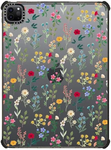 Vista 9 de CASETiFY Estuche de impacto para iPad Pro 12.9" (3ª/4ª/5ª/6ª generación) - Libro de composición Brachio - Negro transparente