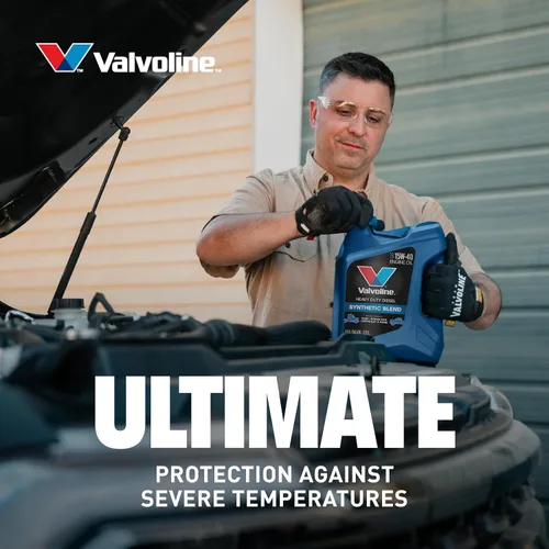 Vista 5 de Valvoline Mezcla sintética de alta resistencia 15W-40, aceite de motor diésel, cubeta de 2.5 galones