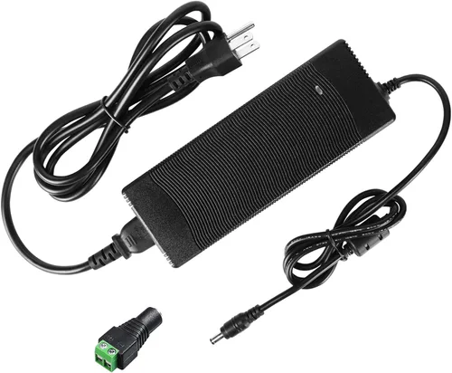 Vista 8 de Adaptador de fuente de alimentación de 24V 6A, adaptador de corriente CA 100-240V a CC 24 voltios 6 amperios 144W con conector de salida de 5,5 mm x