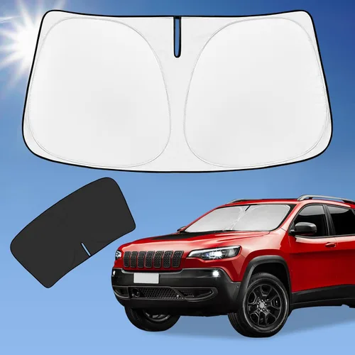 Vista 143 de Parasol de 4 capas para parabrisas, ajuste personalizado, tela 240T