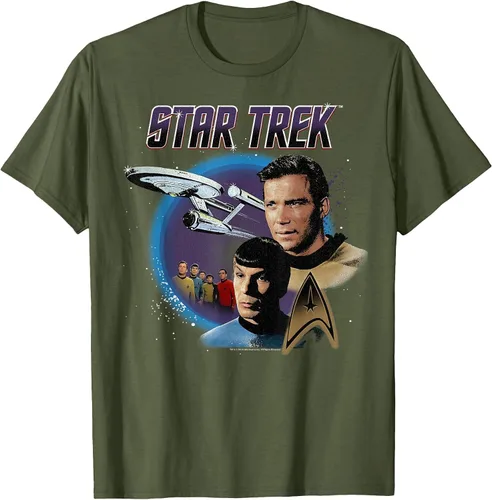 Vista 55 de Star Trek Original Series Vintage Enterprise T-Shirt Baby Blue