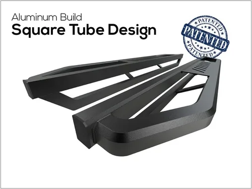Vista 4 de APS iArmor Escalones Laterales de Acero Inoxidable para Jeep Wrangler 1987-2006 (Resistente, Recubierto en Polvo Negro)