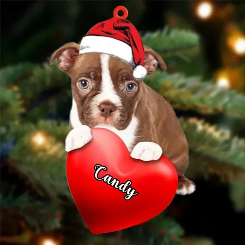 Vista 61 de Adornos de Navidad personalizados para perros, nombre personalizado, adorno de Malamute de Alaska, adornos acrílicos, regalos de Navidad, amantes