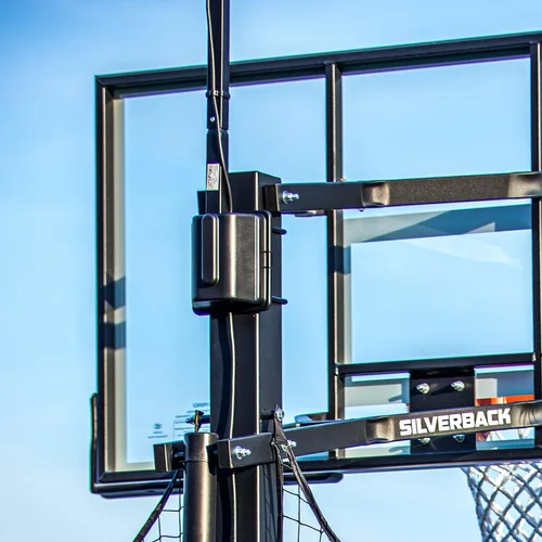 Vista 13 de Silverback La luz LED de aro de baloncesto ilumina el tablero