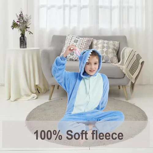 Vista 5 de Soptrise Christmas Halloween Unisex Onesie Pajamas Adults Cartoon Animal Cosplay Costume Jumpsuit Sleepwear