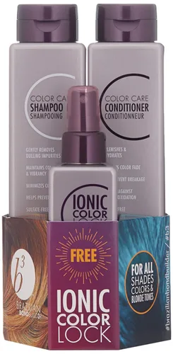 Vista 2 de B3 Brazilian Bondbuilder Extension Shampoo/Conditioner/Refresh Trio Pack for Extensions - Repairs, Hydrates and Blends All Hair Types and Hair