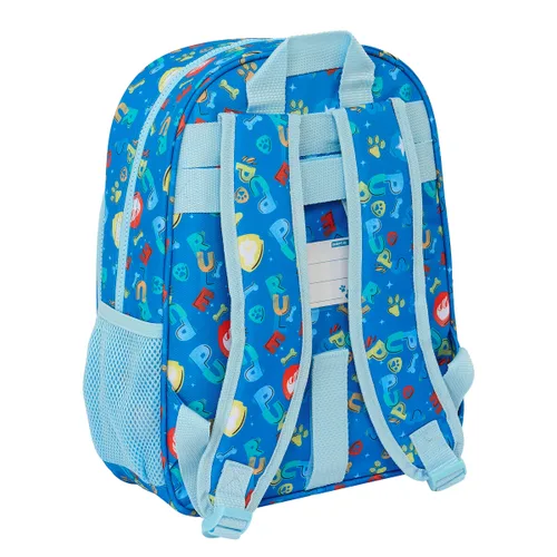 Vista 4 de Mochila Escolar The Paw Patrol Pups rule Azul 26 x 34 x 11 cm