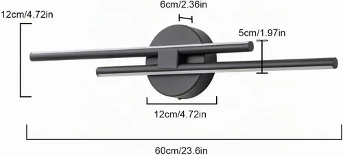 Vista 5 de EDISLIVE Moderna lámpara LED regulable para tocador, accesorios de iluminación de pared para tocador de baño, accesorios de iluminación para espejo