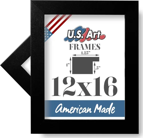 Vista 91 de Marco de fotos de 4 x 6 pulgadas, acabado envuelto suave, plano de 1.25 pulgadas de ancho, bronce oscuro envejecido, 100% madera americana compuesta