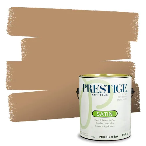 Vista 77 de Pintura 2 en 1, para primera mano y para exterior, de Prestige Paints, E100-N-1120BM