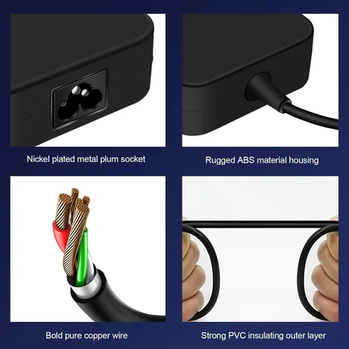 Vista 5 de Cargador de portátil para juegos Tuf de 150 W para Asus Tuf A15 A17 F15 F17 Series, Zenbook Pro 14 Duo, Rog Strix G531/G731 Series Laptop ADP-150CH B