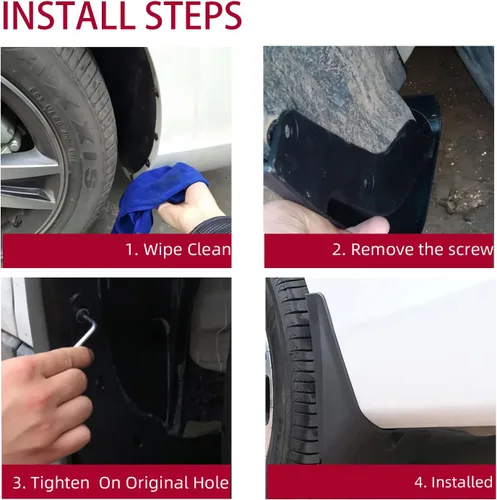 Vista 6 de Kit de aletas de barro para Ford Explorer, accesorios para Ford Explorer, protector contra salpicaduras de barro, aleta delantera y trasera, 4