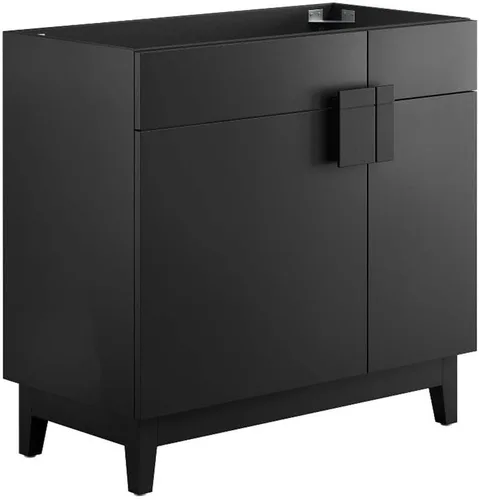 Vista 11 de Modway EEI-6400-OAK Miles - Armario de tocador de baño de 36 pulgadas (lavabo no incluido), roble