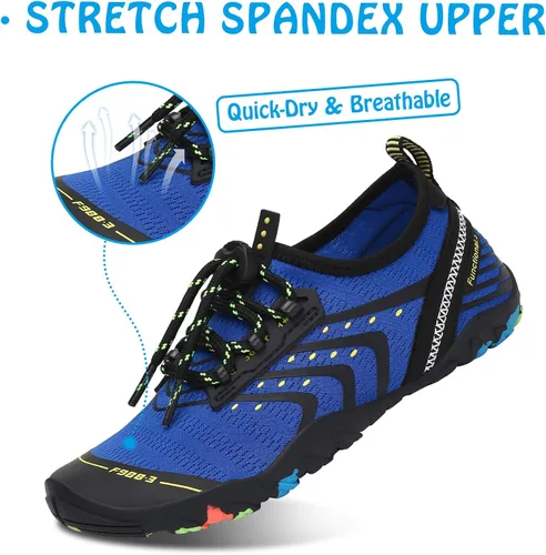 Vista 2 de SAGUARO Kids Boys Girls Water Shoes Non-Slip Quick-Dry Barefoot Aqua Shoe Outdoor Sport Beach Swimming Surfing Diving