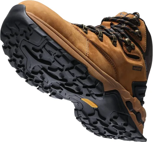 Vista 3 de NORTIV 8 Polar Bear Series Botas de senderismo impermeables de cuero extra agarre para hombre