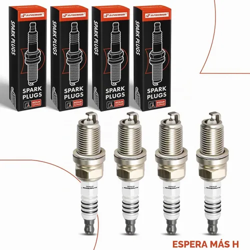 Vista 9 de A-Premium - Bujías de iridio platino (4 unidades, alambre fino, motor L4)