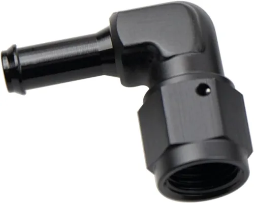 Vista 22 de Recta 6AN hembra giratoria a 1/4 "empuje en manguera adaptador de montaje de púas aluminio negro