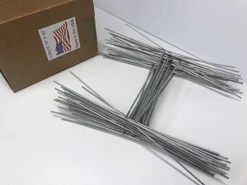Vista 8 de Estaca de metal de 100 letreros, 12 pulgadas de alto y 9 pulgadas de ancho, uso con letreros corrugados de 0.157 in, se envía el mismo día