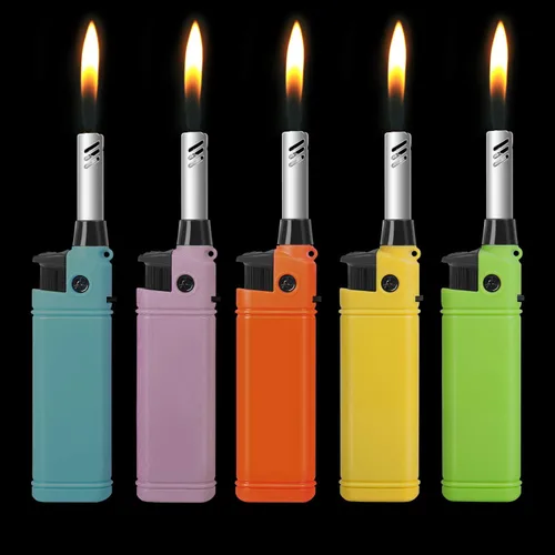 Vista 6 de Mini encendedor de velas multiusos con varita extendida, práctico recargable para cocina, chimenea, piloto, estufa de barbacoa, paquete de 5