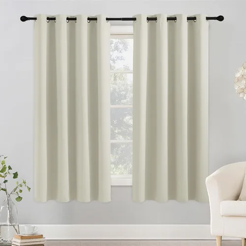 Vista 83 de RYB HOME - Cortinas para armario de 36 pulgadas, cortinas para oscurecer la habitación con ojales resistentes a la oxidación, cortinas de Aqua