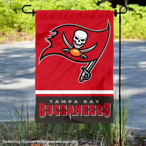 Vista 2 de Bandera de jardín de doble cara de Tampa Bay Buccaneers