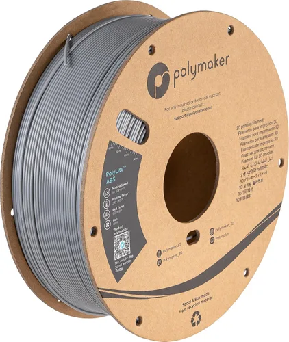 Vista 18 de Polymaker Filamento ABS Pro para impresora 3D de 0.069 pulgadas, color negro, ABS de grado de ingeniería de 2.2 lbs con alta resistencia al calor