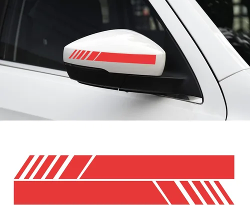 Vista 17 de SINGARO Adhesivos para espejo retrovisor de automóvil, decoración de carrocería de automóvil, 4 unidades (plateado)