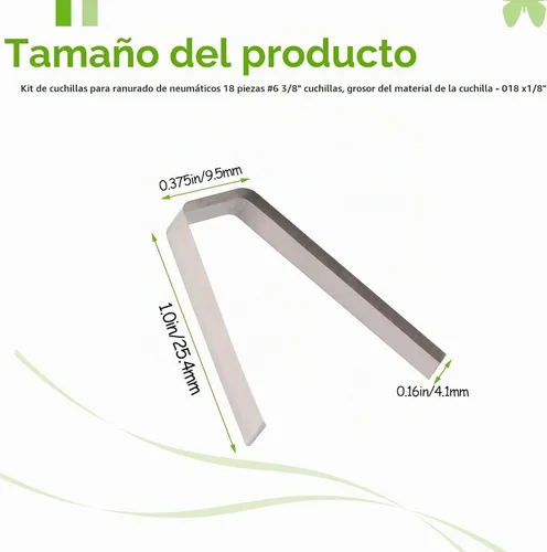 Vista 2 de Cuchillas planas de ranuradora de neumáticos para kit ideal