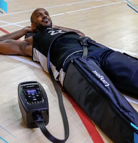 Vista 11 de Botas de terapia de compresión de aire para pies de LONGEST, bombas de linfedema para piernas Sistema de recuperación linfática de compresión