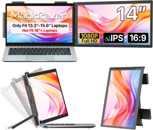 Vista 13 de Extensor de pantalla para portátil de 15,6 pulgadas, extensor de monitor