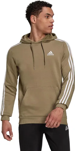 Vista 2 de adidas Sudadera con capucha Standard Essentials Fleece de 3 rayas para hombre