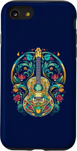 Vista 18 de Funda para iPhone 16 para guitarra abstracta, decoración artística, amante de la música