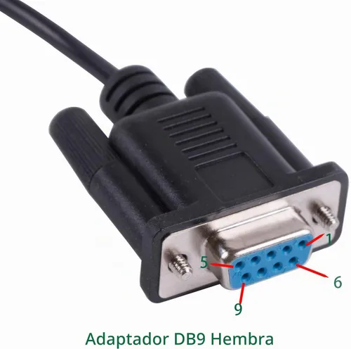 Vista 3 de DB9 Serial RS232 a RJ12 6P6C Cable adaptador para APC PDU 940-0144A