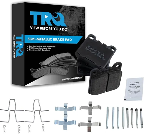 Vista 151 de TRQ Pastillas de freno delanteras semi metálicas compatibles con Ford Expedition 2018-2021 F-150 2018-2020 Lincoln Navigator 2018-2022